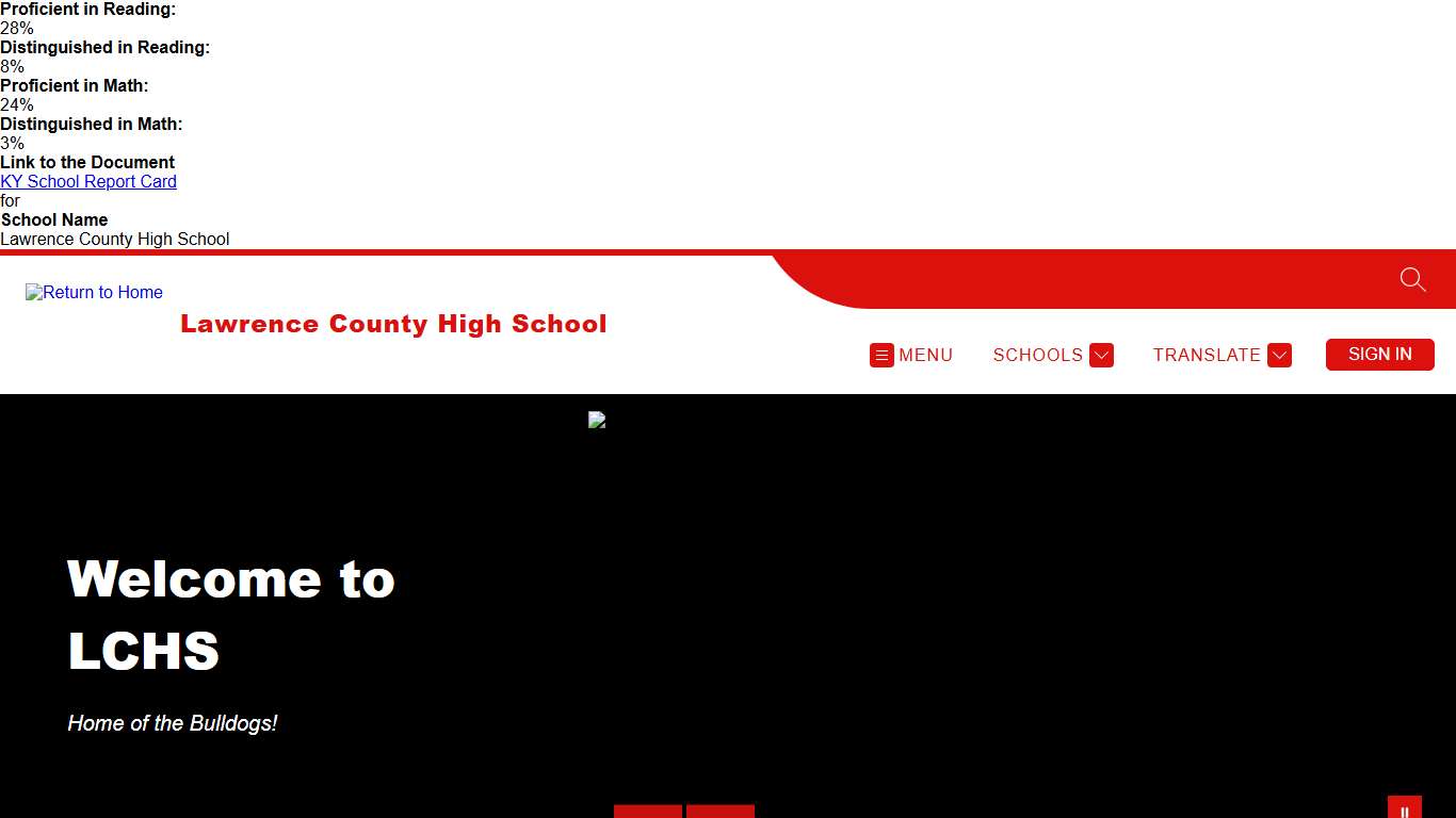 Lawrence County High School Home